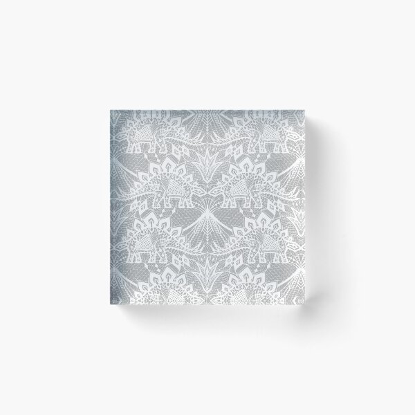 Item preview, Stegosaurus Lace - White designed and sold by Andrea Muller.