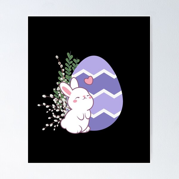 Aperçu de l'œuvre Oeuf de Pâques et lapin de Pâques créée et vendue par DaisyDeesign.