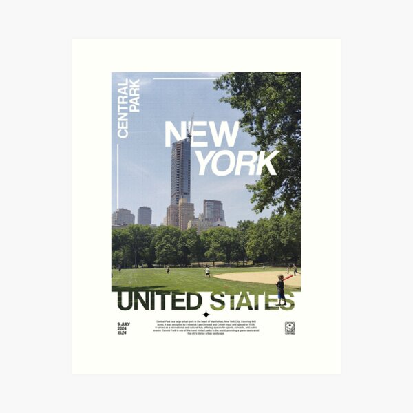 Artikel-Vorschau von NYC-Stil: Die Essenz des Central Park, designt und verkauft von CivitasWear.