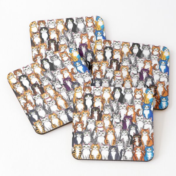 Item preview, Many Cats Pattern - Cartoon style designed and sold by AlinaSCorner.