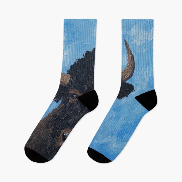 Item preview, Bison animal | Post-impressionist painting style designed and sold by ComicsFactory.