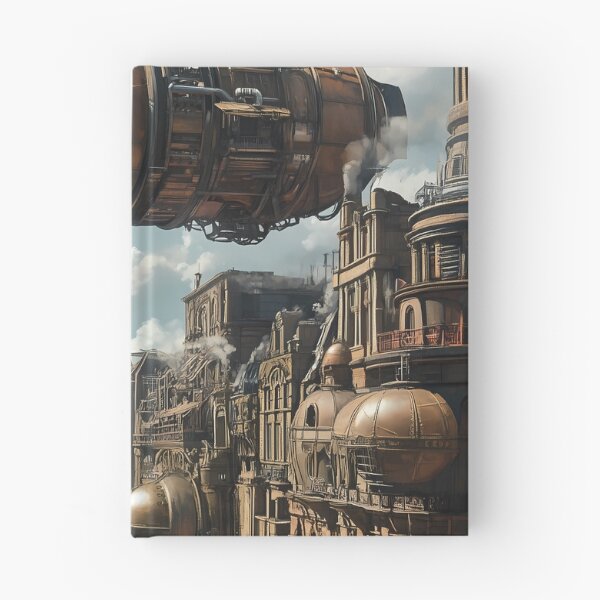 Item preview, Steampunk Metropolis: Skybound Wonders at Midday designed and sold by Spiritveil.