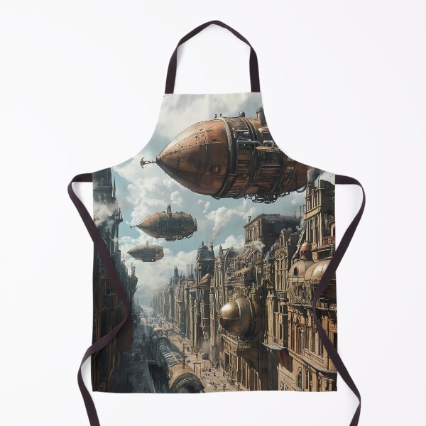 Item preview, Steampunk Metropolis: Skybound Wonders at Midday designed and sold by Spiritveil.