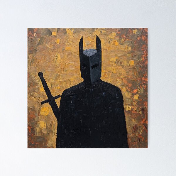 Item preview, Black knight | Post-impressionist painting style designed and sold by ComicsFactory.