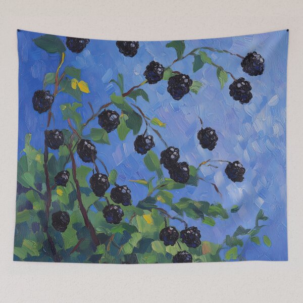 Item preview, Blackberry fruit | Post-impressionist painting style designed and sold by ComicsFactory.