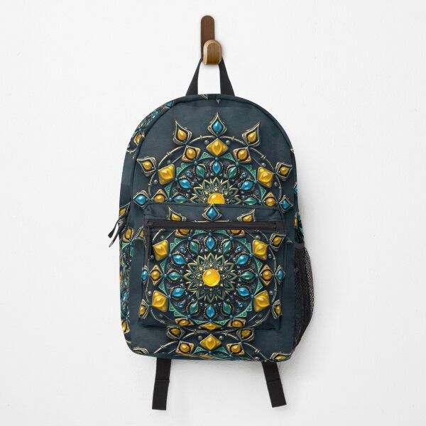 Item preview, Mandala with yellow and blue stones designed and sold by PrintLabStudio.