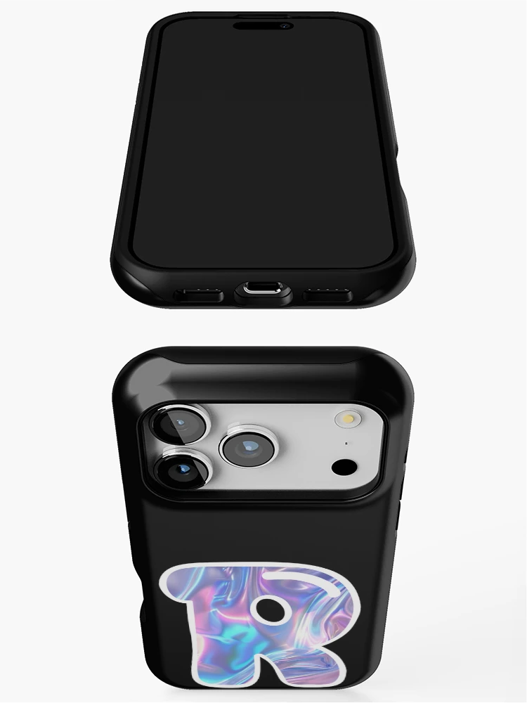 Thumbnail 3 of 4, iPhone Case, Letter R Initial Sticker designed and sold by polpetta..
