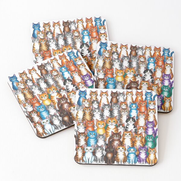 Item preview, Many Rainbow Cats designed and sold by AlinaSCorner.