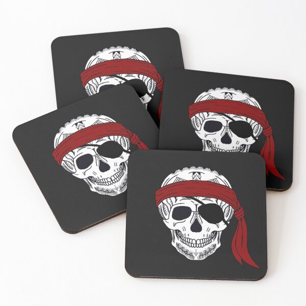 Item preview, Tribal Pirate Skull Red Bandana  designed and sold by Steeb757.