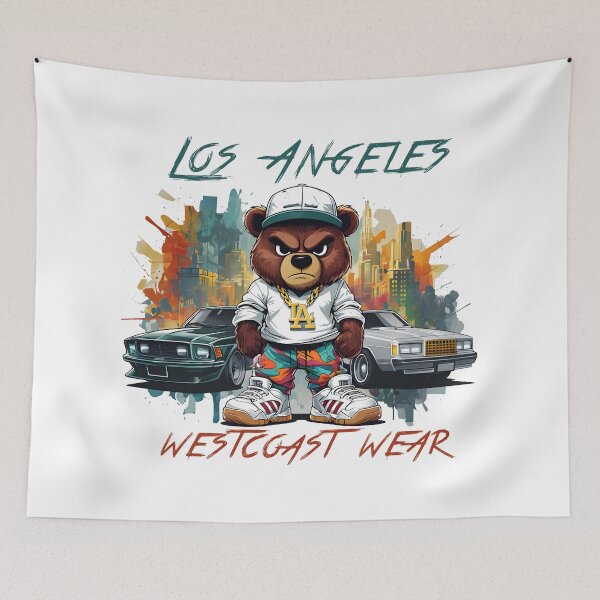 Item preview, Los Angeles Wear, Westcoast Wear, Hip Hop Wear, California Bear, Urban Streetwear designed and sold by El Alkimizta Art Store.