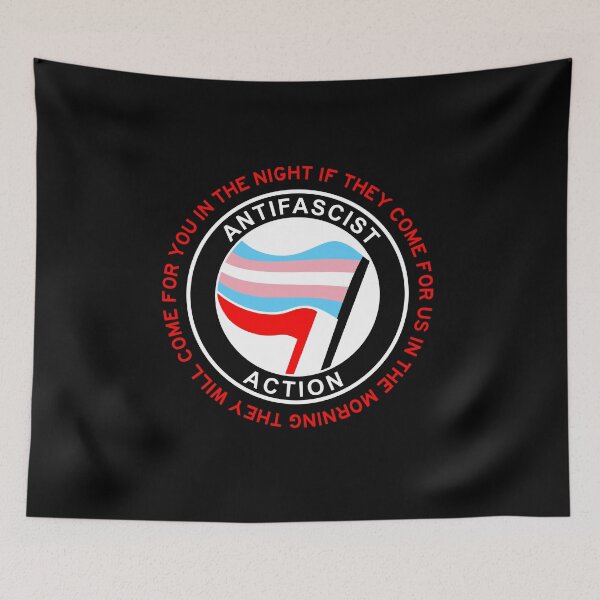Item preview, Antifascist action (trans) designed and sold by remerasnerdas.