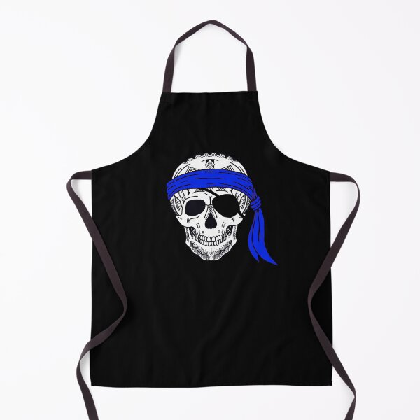 Item preview, Tribal Pirate Skull Blue Bandana  designed and sold by Steeb757.
