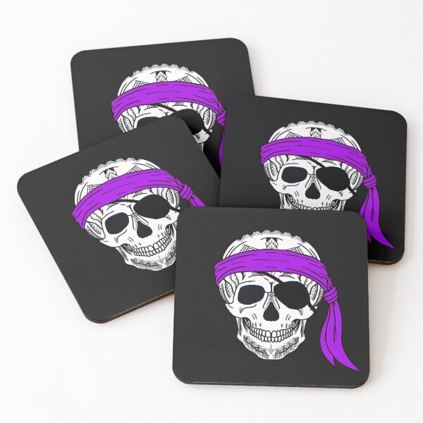 Item preview, Tribal Pirate Skull Light Purple Bandana  designed and sold by Steeb757.