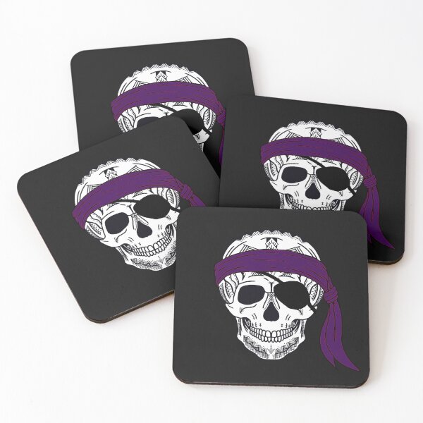 Item preview, Tribal Pirate Skull Dark Purple Bandana  designed and sold by Steeb757.