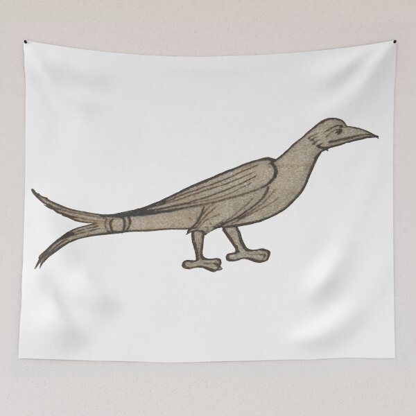 Item preview, Medieval illustration of a swallow bird designed and sold by IllmadeErrant.