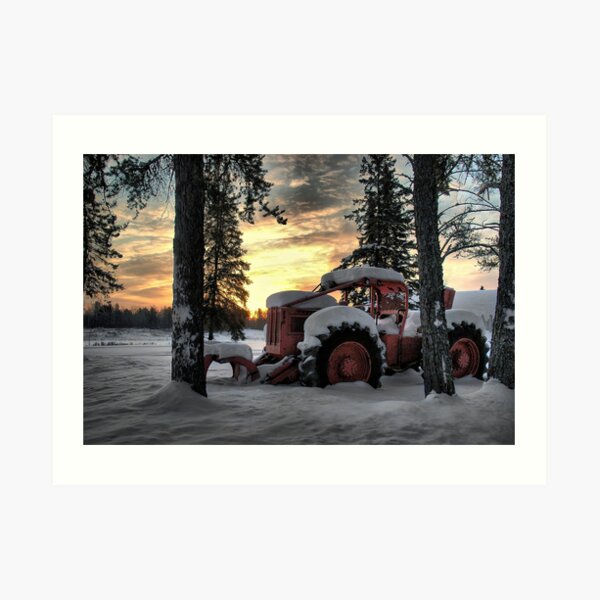 Skidder Sunrise Art Print