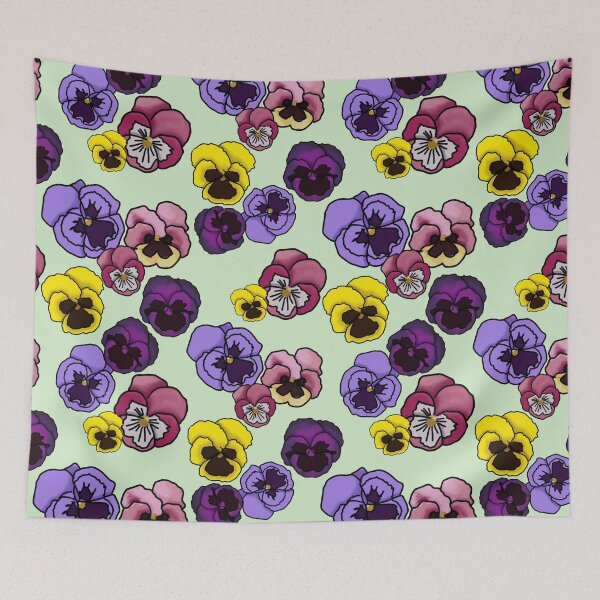 Item preview, Playful Pansies designed and sold by Atelier Jasmin Schwarz.