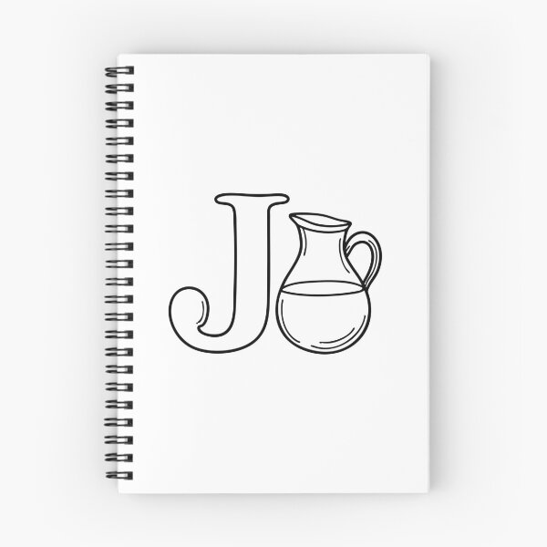 Item preview, An illustration of Jug with letter J beside it designed and sold by rasagamastore.