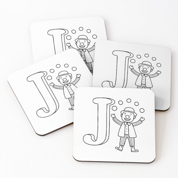 Item preview, An illustration of Juggling with letter J beside it designed and sold by rasagamastore.