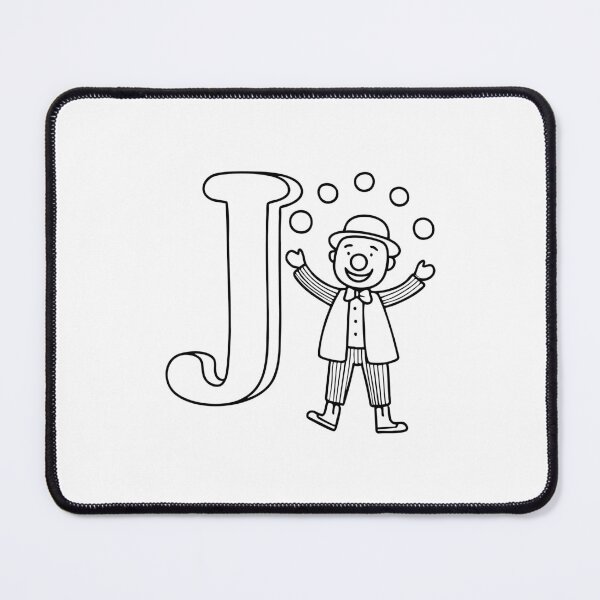 Item preview, An illustration of Juggling with letter J beside it designed and sold by rasagamastore.
