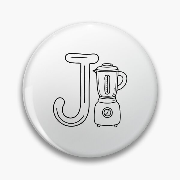 Item preview, An illustration of Juicer with letter J beside it designed and sold by rasagamastore.