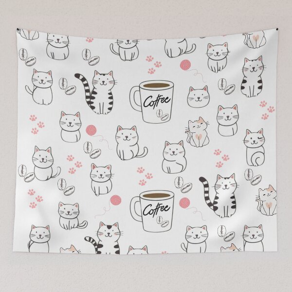 Item preview, Cats and Coffee designed and sold by AlinaSCorner.