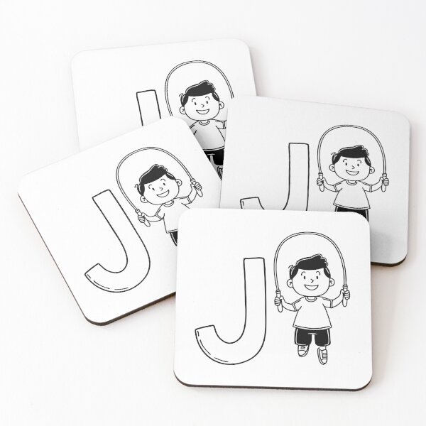 Item preview, An illustration of Jump rope with letter J beside it designed and sold by rasagamastore.
