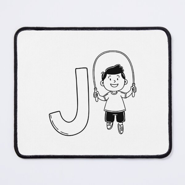 Item preview, An illustration of Jump rope with letter J beside it designed and sold by rasagamastore.