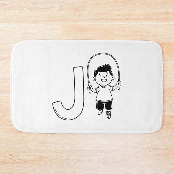 Item preview, An illustration of Jump rope with letter J beside it designed and sold by rasagamastore.