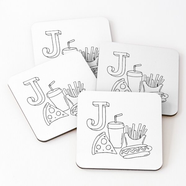 Item preview, An illustration of Junk food with letter J beside it designed and sold by rasagamastore.