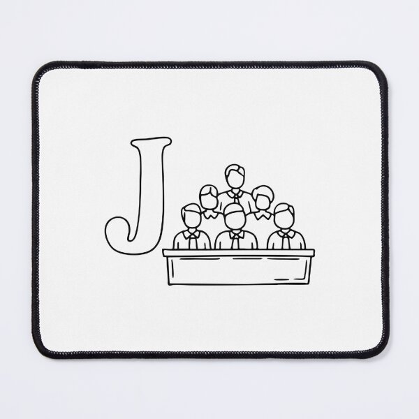 Item preview, An illustration of Jury with letter J beside it designed and sold by rasagamastore.