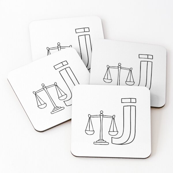 Item preview, An illustration of Justice with letter J beside it designed and sold by rasagamastore.
