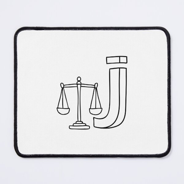 Item preview, An illustration of Justice with letter J beside it designed and sold by rasagamastore.