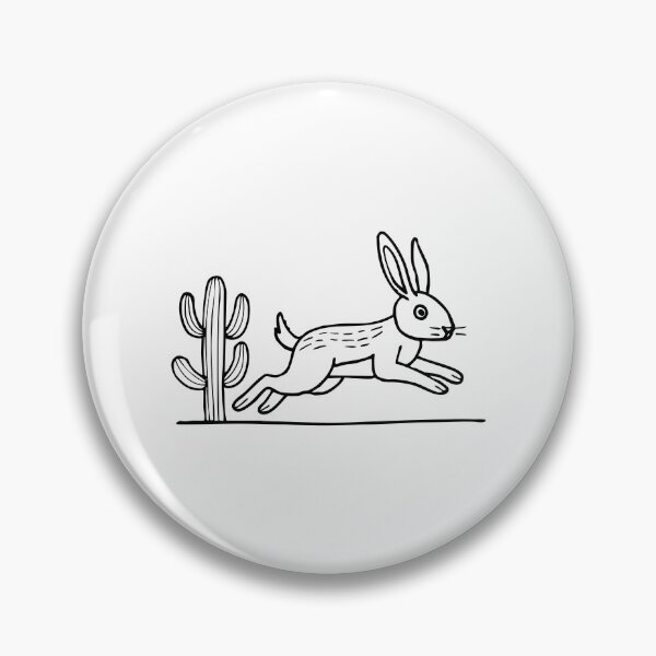 Item preview, Jackrabbit sprinting across an open desert designed and sold by rasagamastore.