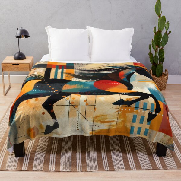 Item preview, Digital Gallop: Geometric Horse in Motion designed and sold by NeoNebulaArt.