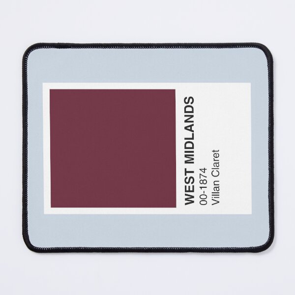 Item preview, West Midlands Villan Claret and Blue Colour Swatch - Blue Border designed and sold by The Colourful Game.