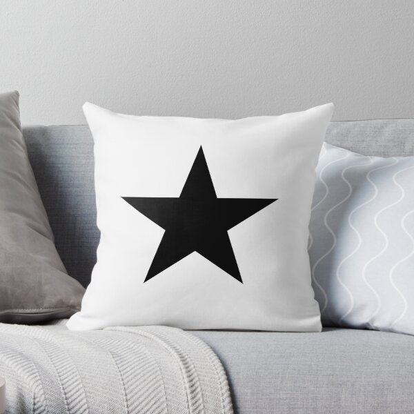 BLACK Star, Dark Star, Black Hole, Stellar, Achievement, Cool. Throw Pillow