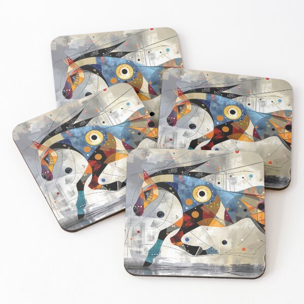 Item preview, Cubist Charger: A Mosaic of Power designed and sold by NeoNebulaArt.