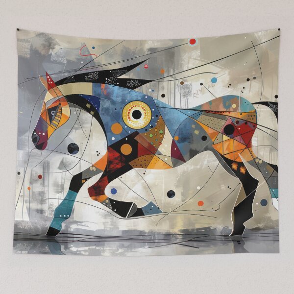Item preview, Cubist Charger: A Mosaic of Power designed and sold by NeoNebulaArt.