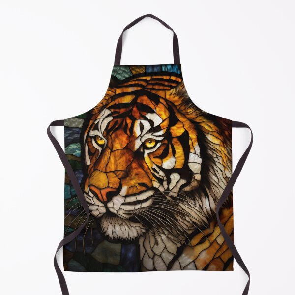 Item preview, Tiger in Stained Glass designed and sold by RedHandedOD.