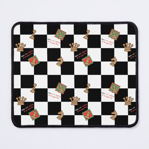 Item preview, Chess Nuts Roasting On An Open Fire - Black & White Board designed and sold by Tim Veiga.