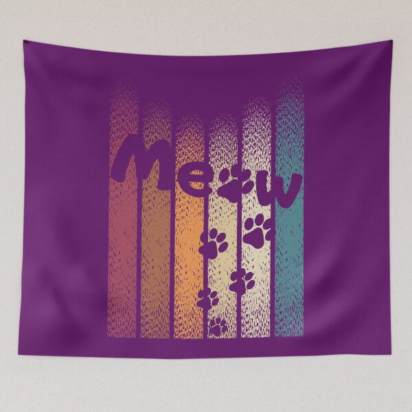 Item preview, Meow, Cats, Cat, designed and sold by GOLDENGARDENART.