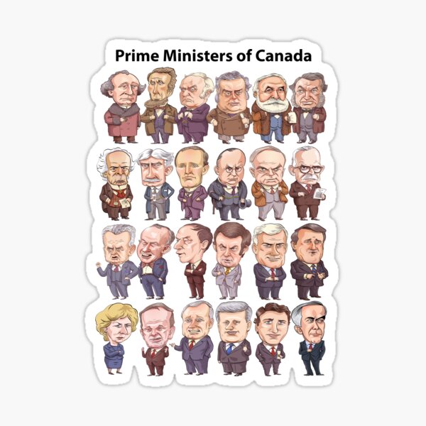 Prime Ministers of Canada (Updated 2025) Sticker