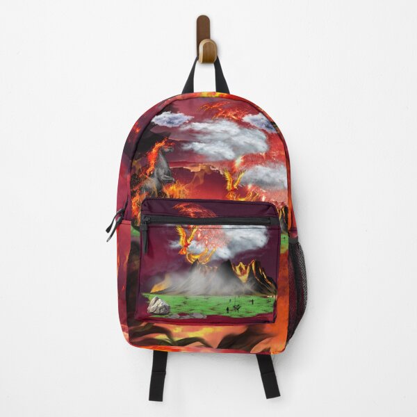 Vista previa del artículo con la obra «Mochila y máscara de caballo de pesadilla», diseñado y vendido por Crimefan.