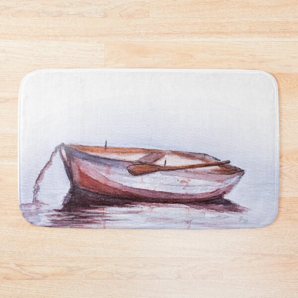 Item preview, Boat on lake designed and sold by NathBros.