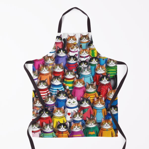 Item preview, Many Cats Pattern designed and sold by AlinaSCorner.