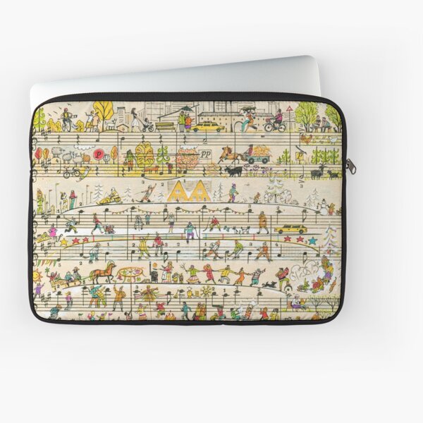 Happy tunes Laptop Sleeve