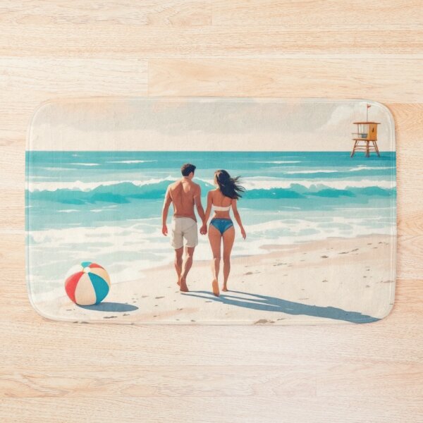 Item preview, Vintage Beach Holiday Postcards 11 designed and sold by SteadyRolling.