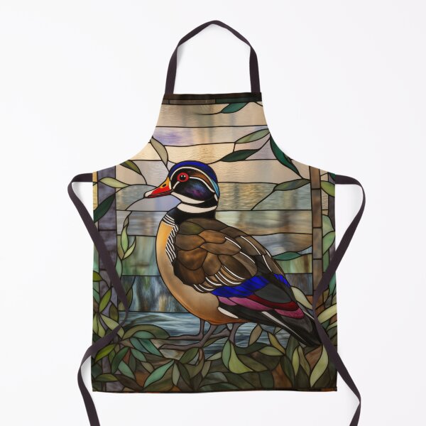 Item preview, Wood Duck in Stained Glass designed and sold by RedHandedOD.