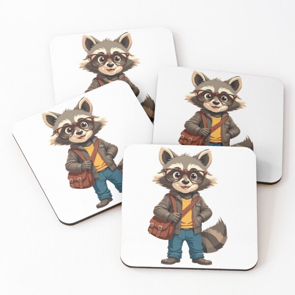 Item preview, Browny Raccoon Nerd designed and sold by Bebrowny.